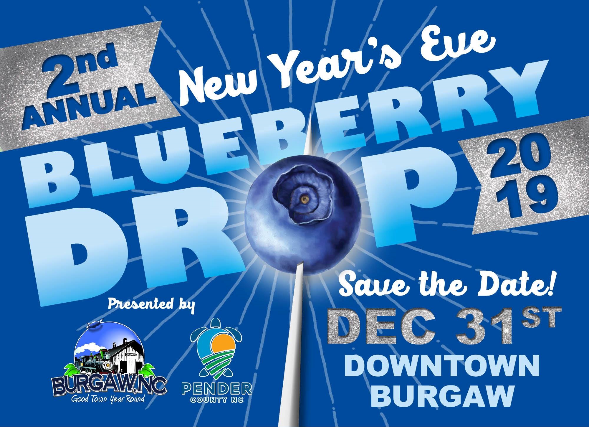 New Year's Eve Blueberry Drop